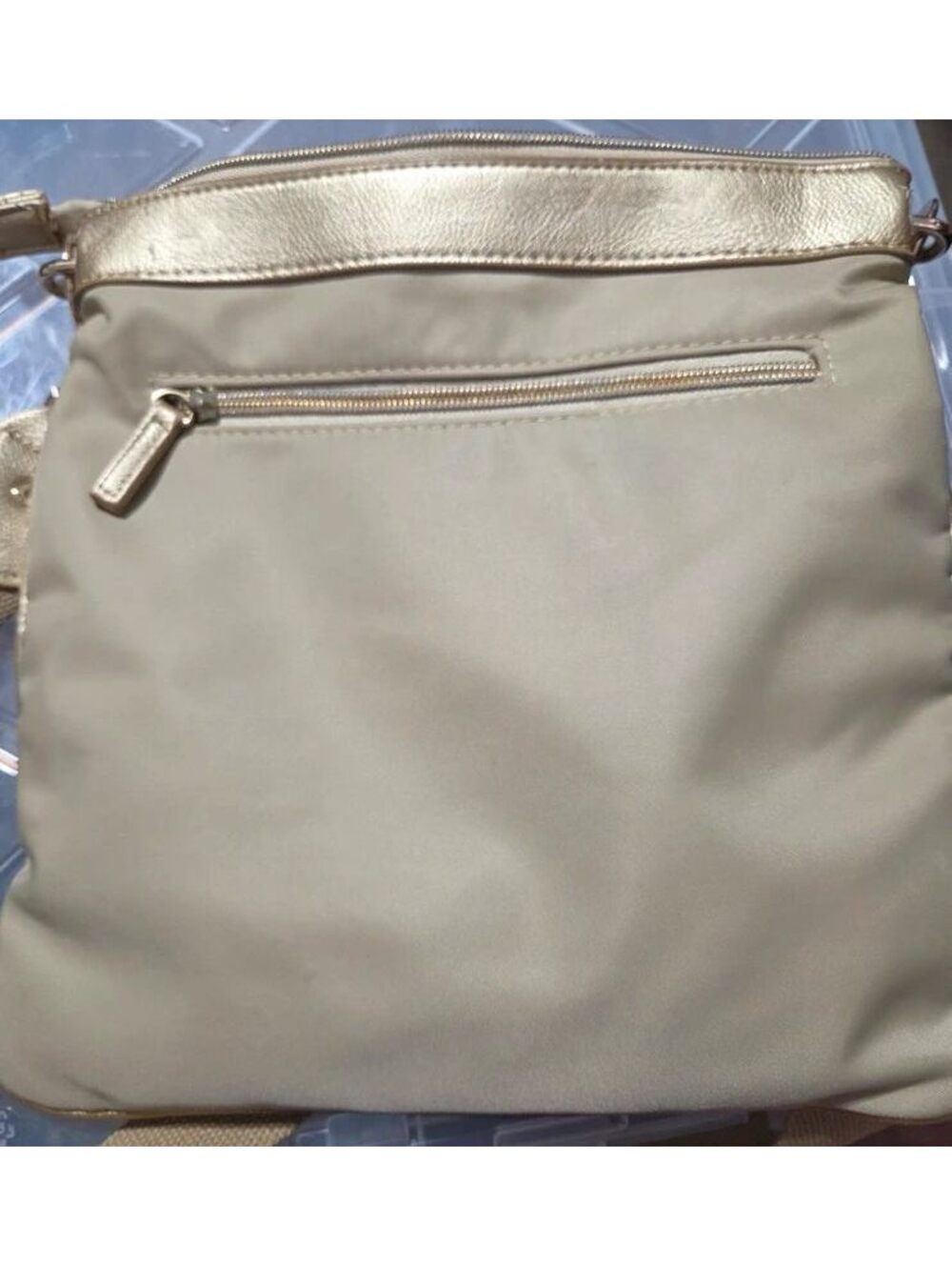 225. Chicos Gold Handbag